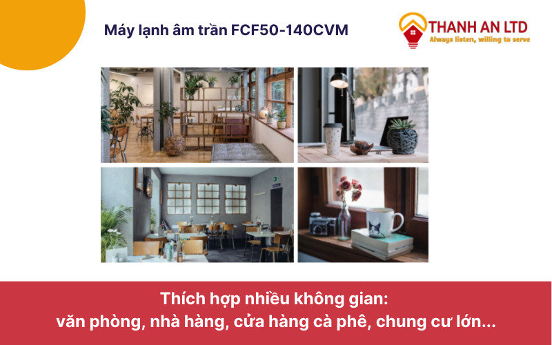 Thiết kế vô cùng sang trọng thích hợp với nhiều không gian Daikin FCF100CVM/RZF100CYM
