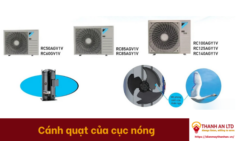 Chi tiết cách quạt cục nóng của điều hòa âm trần Daikin FCFC140DVM/RZFC140DY1