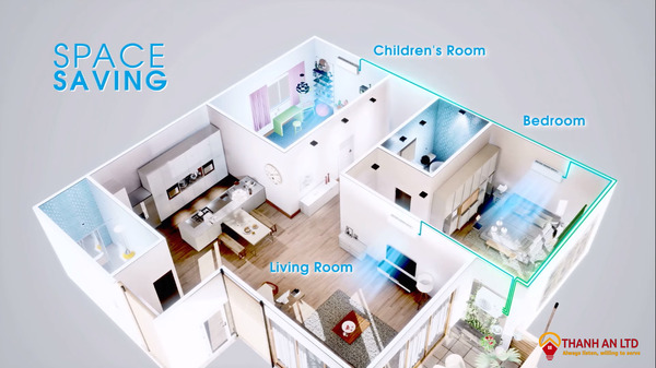 bản vẽ điều hòa âm trần nối ống gió