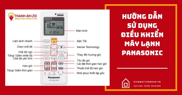 Hướng dẫn sử dụng điều khiển điều hòa Panasonic đầy đủ nhất