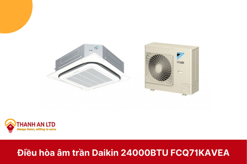 Điều hòa đaikin âm trần 24000 btu Fcq71kavea