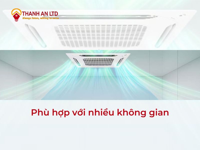 Máy lạnh âm trần LG Inverter 5 HP phù hợp với nhiều không gian sống