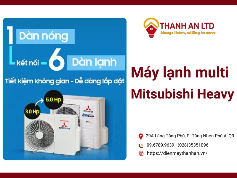 Giới thiệu điều hòa multi mitsubishi heavy