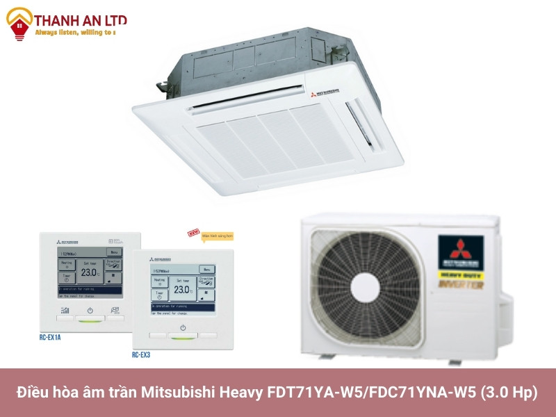 điều hòa âm trần cassette mitsubishi heavy