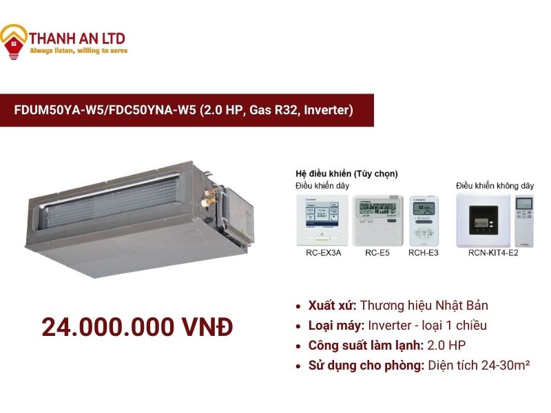 giá máy lạnh multi âm trần nối ống gió