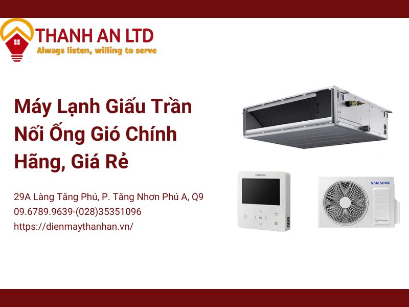 máy lạnh âm trần nối ống gió