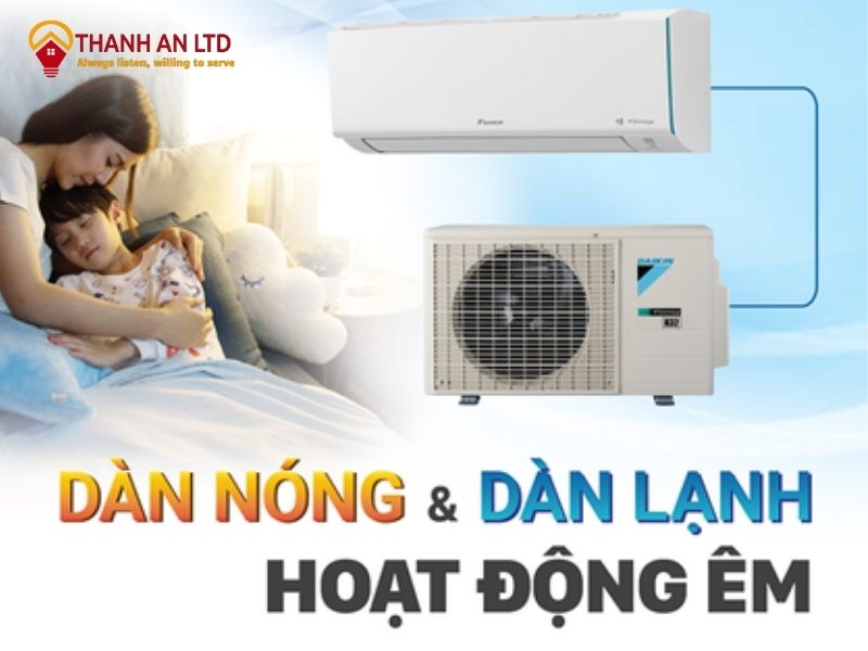 Máy lạnh Daikin hoạt động êm ái, mang đến không gian yên tĩnh tuyệt đối