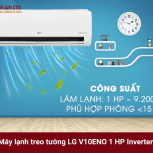máy lạnh treo tường lg 1hp v10eno inverter