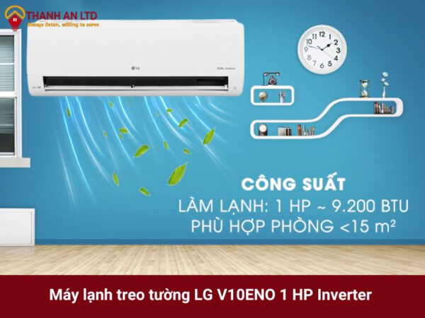 máy lạnh treo tường lg 1hp v10eno inverter